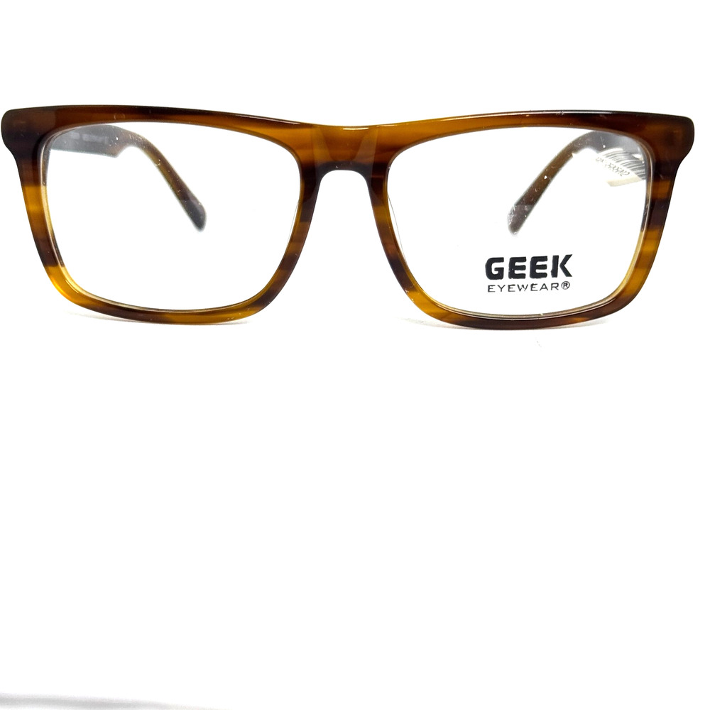 Geek Eyewear Brown 55-17-145 Eyeglasses Frames full Rim H16959‎